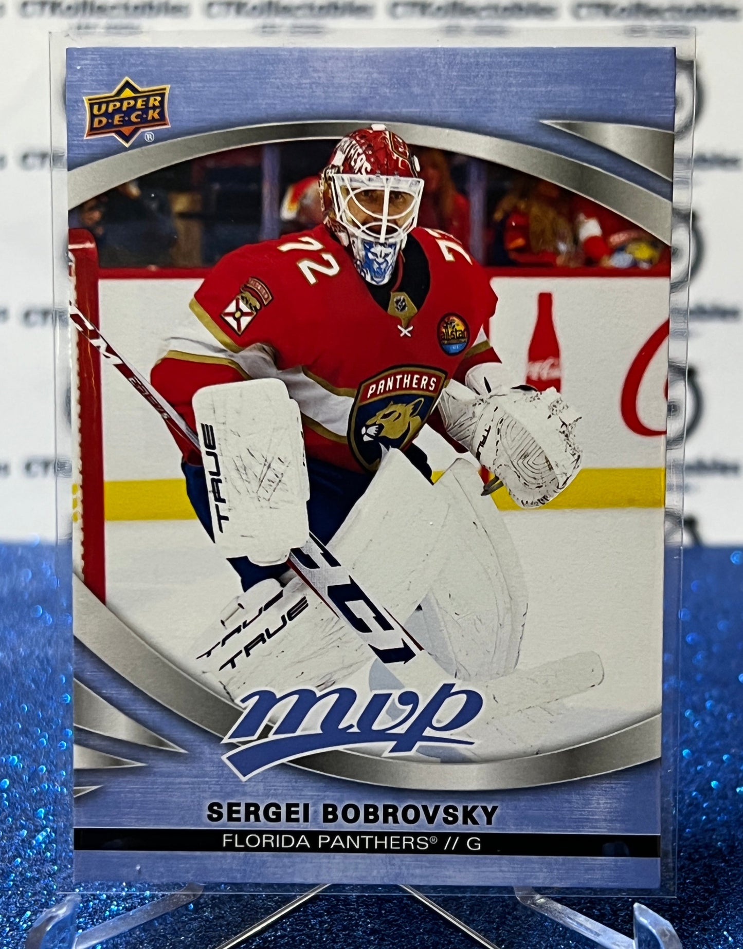 2023-24 UPPER DECK MVP SERGEI BOBROVSKY # 16 FLORIDA PANTHERS HOCKEY CARD