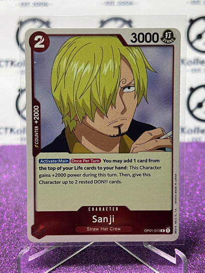 2022 ONE PIECE SANJI # OP01-013 R ROMANCE DAWN  FOIL TCG CARD