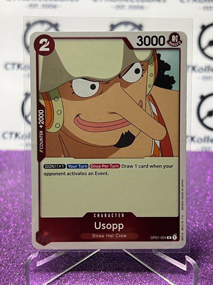 2022 ONE PIECE USOPP # OP01-004 R ROMANCE DAWN  FOIL TCG CARD