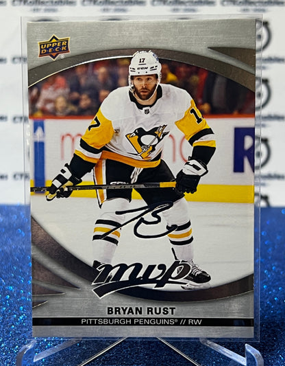 2023-24 UPPER DECK MVP BRYAN RUST # 94 SILVER SCRIPT PITTSBURGH PENGUINS NHL HOCKEY TRADING CARD