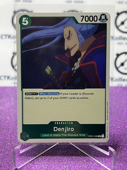 2022 ONE PIECE  DENJIRO # OP01-046 R ROMANCE DAWN  FOIL TCG CARD