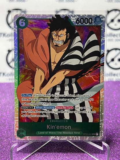 2022 ONE PIECE KIN'EMON # OP01-040 SR ROMANCE DAWN  FOIL TCG CARD