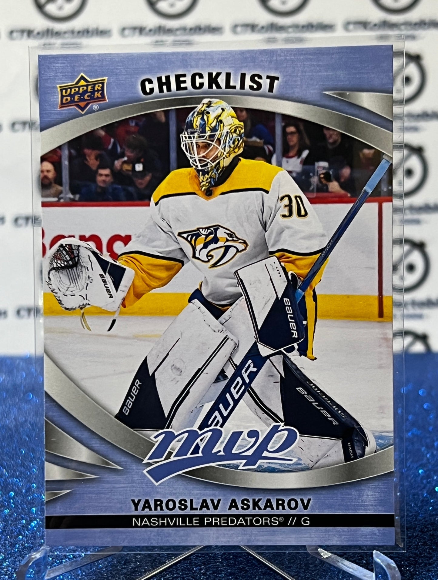 2023-24 UPPER DECK MVP YAROSLAV ASKAROV # 250 CHECKLIST NASHVILLE PREDATORS NHL HOCKEY TRADING CARD