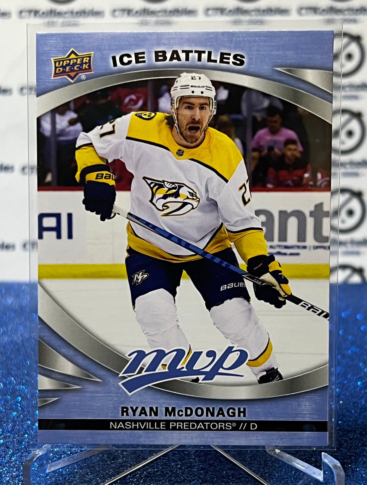 2023-24 UPPER DECK MVP RYAN McDONAGH # 110 ICE BATTLES NASHVILLE PREDATORS NHL HOCKEY TRADING CARD