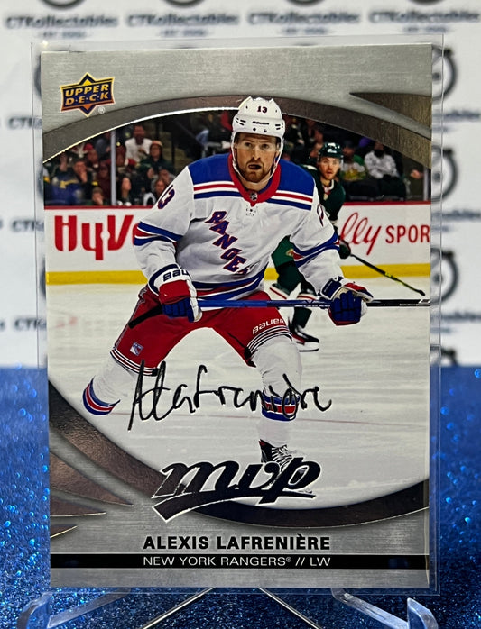2023-24 UPPER DECK MVP ALEXIS LAFRENIERE # 66 SILVER SCRIPT NEW YORK RANGERS NHL HOCKEY TRADING CARD