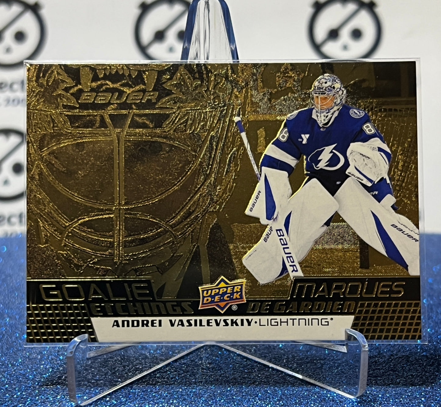 2025-26 UPPER DECK ANDREI VASILEVSKIY # GE-4 TIM HORTONS TAMPA BAY LIGHTNING HOCKEY CARD