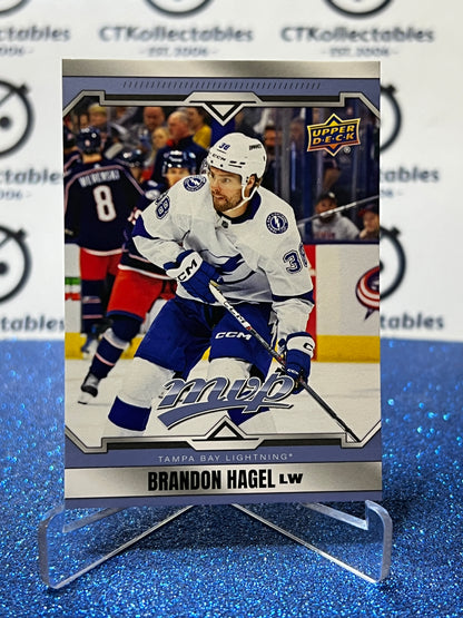 2024-25 UPPER DECK MVP BRANDON HAGEL # 52 TAMPA BAY LIGHTNING HOCKEY CARD