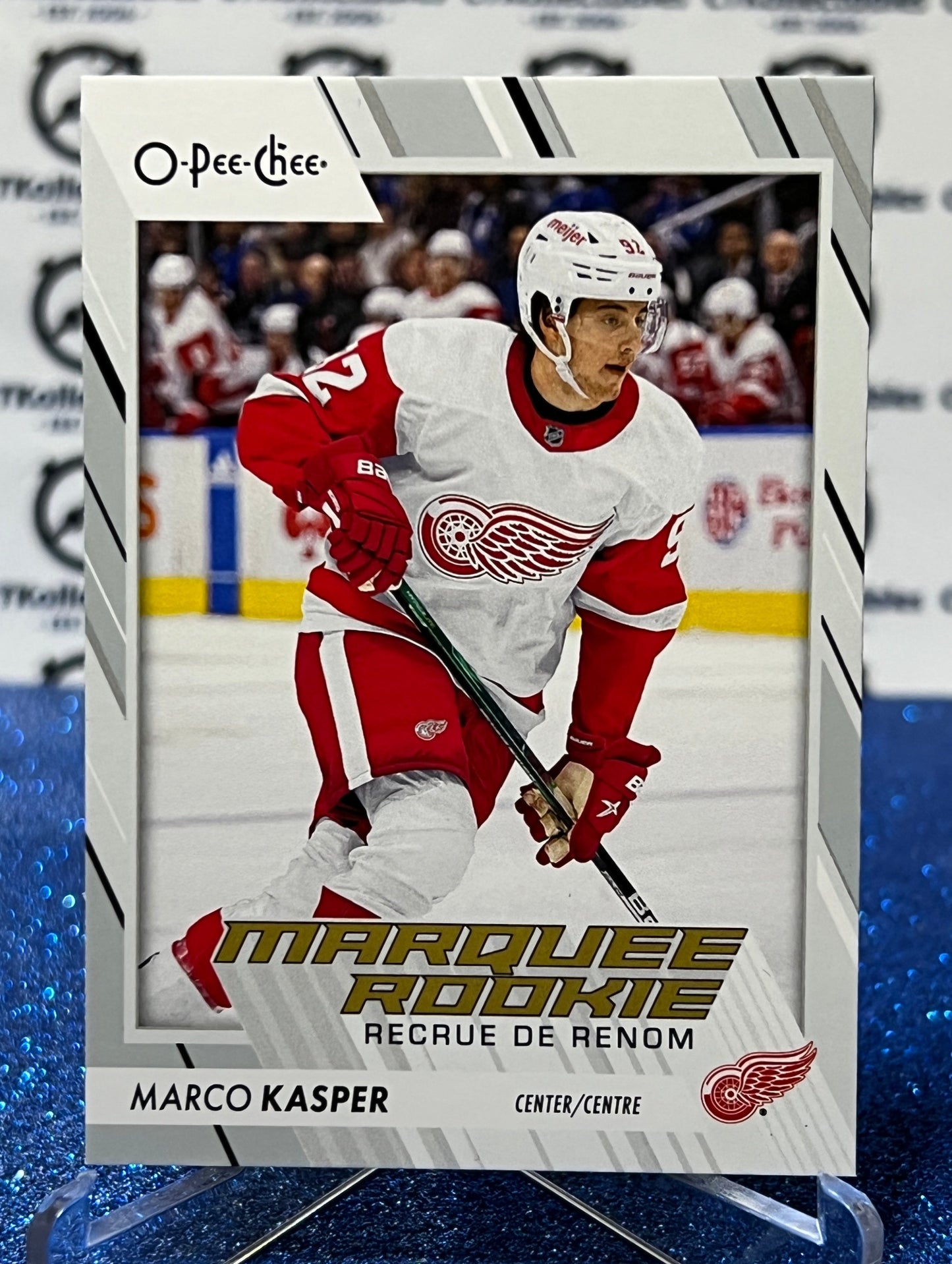 2023-24 O-PEE-CHEE MARCO KASPER # 581 MARQUEE ROOKIE DETROIT RED WINGS NHL HOCKEY TRADING CARD