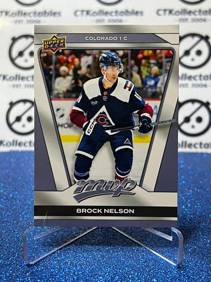 2025-26 UPPER DECK MVP BROCK NELSON  # 216 SHORT PRINT COLORADO AVALANCHE HOCKEY CARD