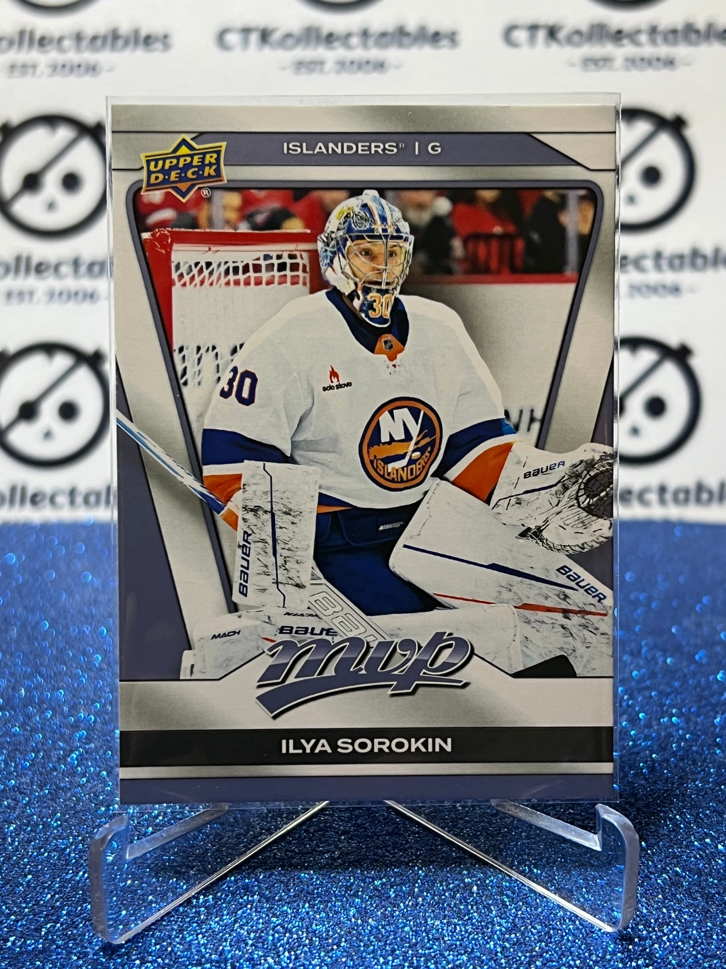 2025-26 UPPER DECK MVP ILYA SOROKIN # 54 NY ISLANDERS HOCKEY CARD