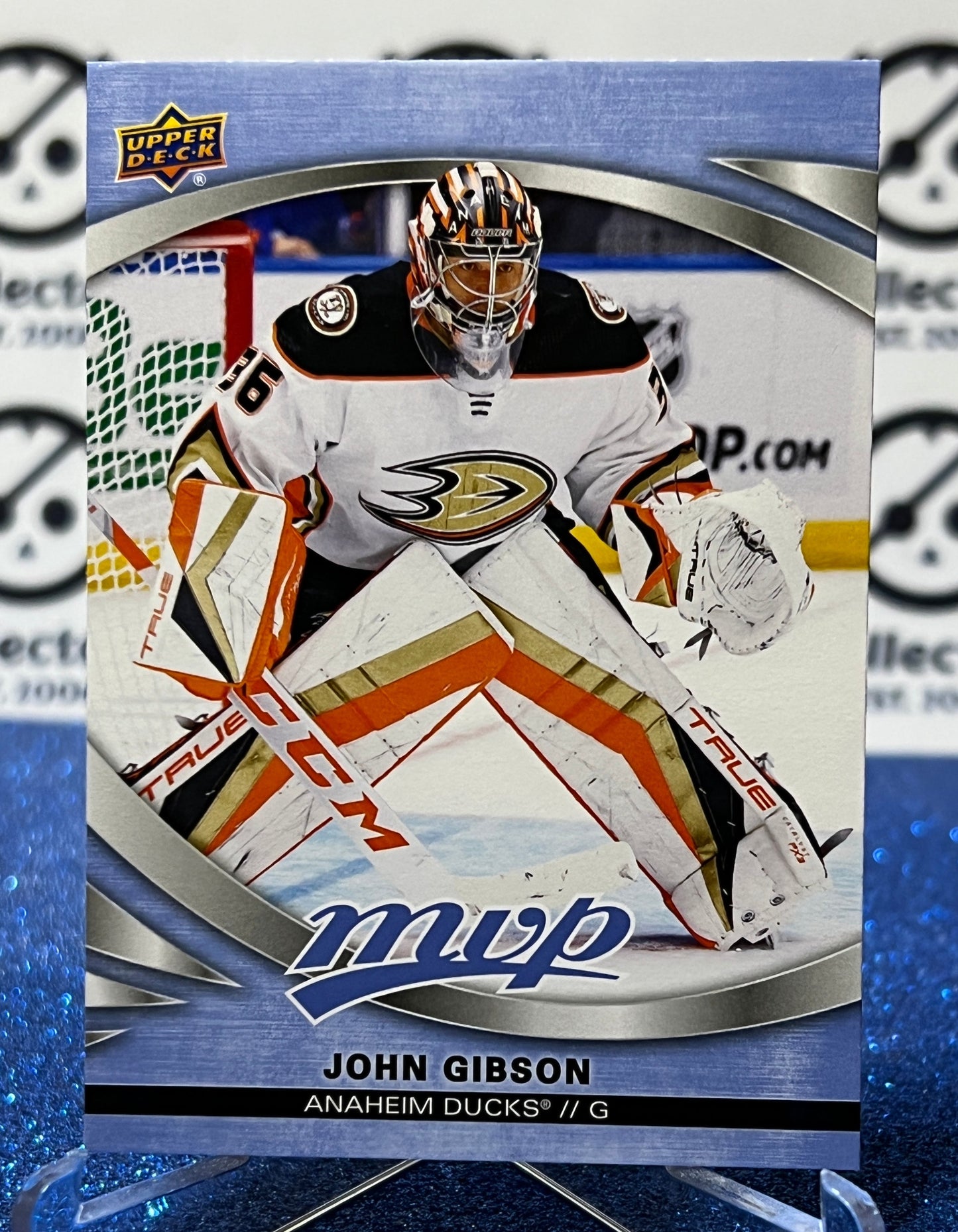 2023-24 UPPER DECK MVP JOHN GIBSON # 10 ANAHEIM DUCKS NHL HOCKEY CARD