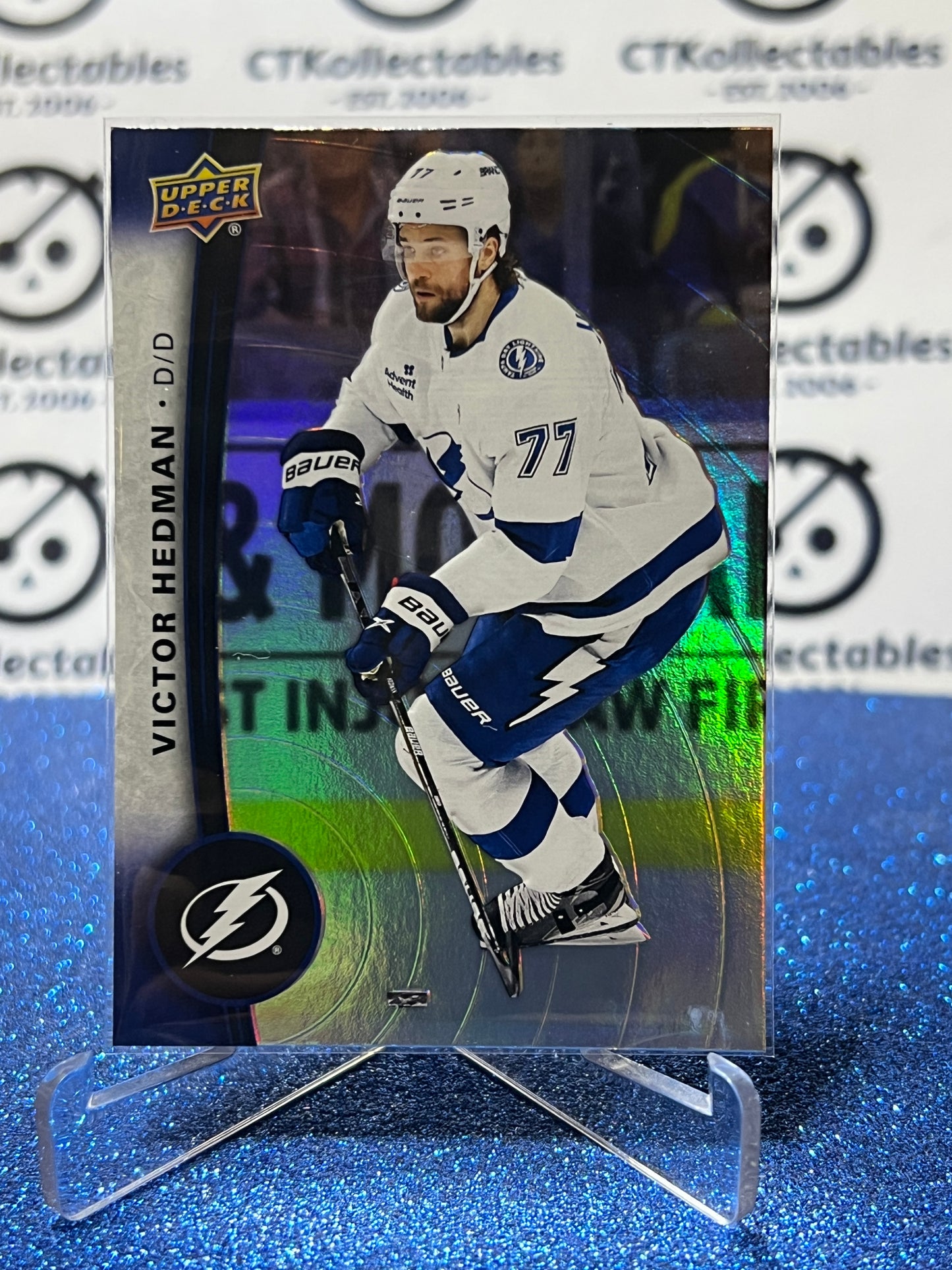 2025-26 UPPER DECK VICTOR HEDMAN # 77 TIM HORTONS TAMPA BAY LIGHTNING HOCKEY CARD