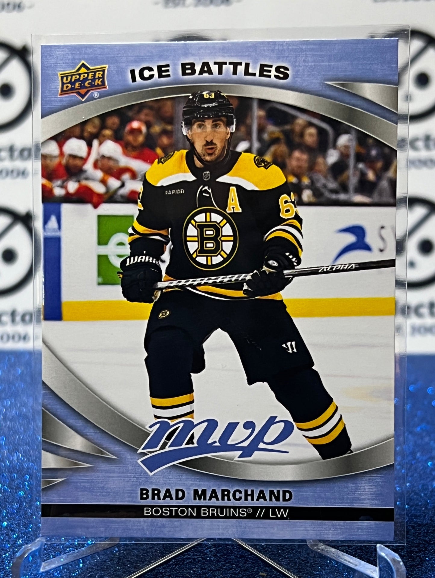 2023-24 UPPER DECK MVP BRAD MARCHAND # 76 ICE BATTLES BOSTON BRUINS HOCKEY CARD