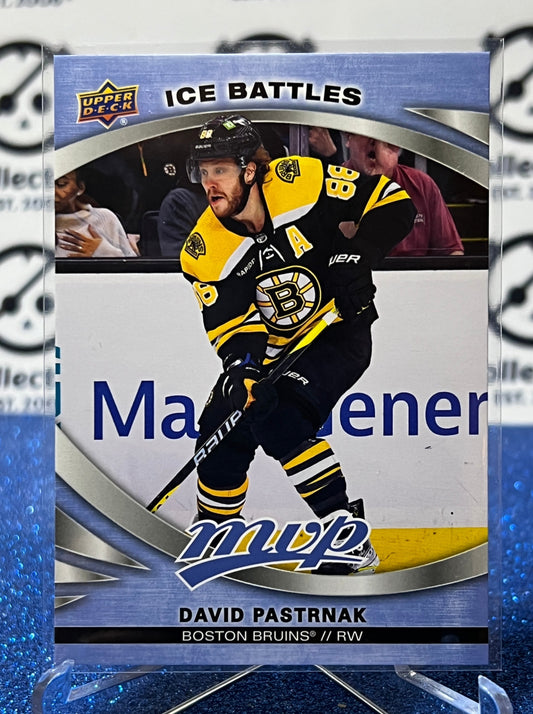 2023-24 UPPER DECK MVP DAVID PASTRNAK # 135 ICE BATTLES BOSTON BRUINS HOCKEY CARD