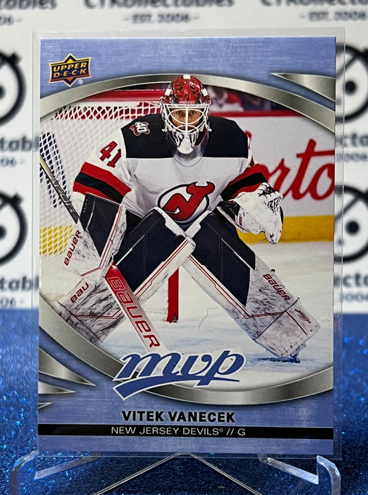 2023-24 UPPER DECK MVP VITEK VANECEK # 72 NEW JERSEY DEVILS  NHL HOCKEY TRADING CARD