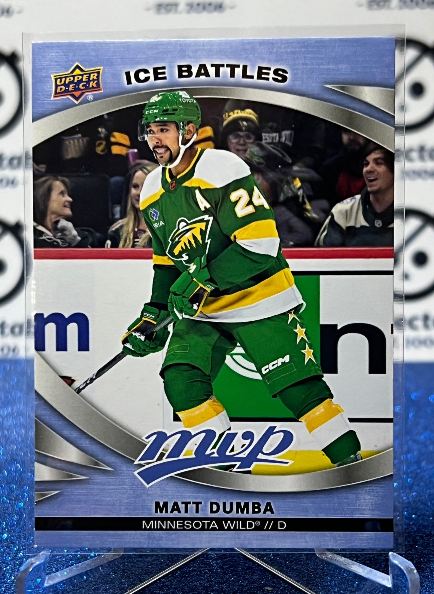 2023-24 UPPER DECK MVP  MATT DUMBA # 194 ICE BATTLES MINNESOTA WILD  NHL HOCKEY CARD