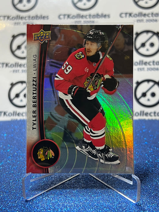 2025-26 UPPER DECK TYLER BERTUZZI # 49 TIM HORTONS CHICAGO BLACKHAWKS HOCKEY CARD