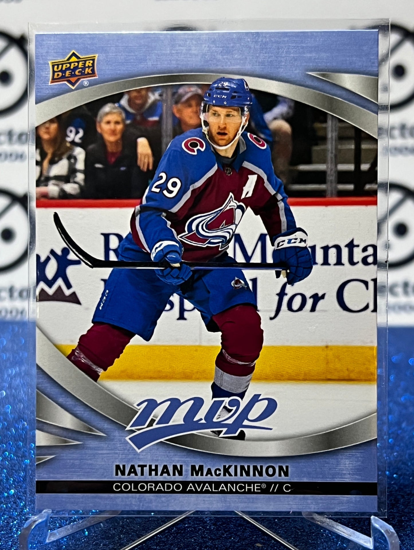 2023-24 UPPER DECK MVP NATHAN MACKINNON  # 75 COLORADO AVALANCHE HOCKEY CARD