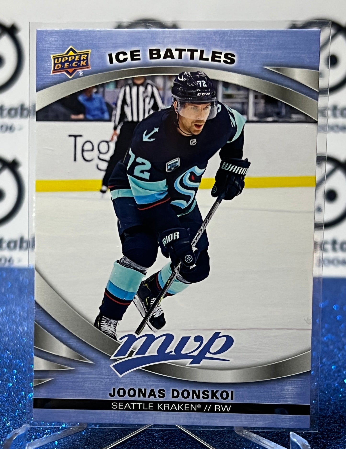 2023-24 UPPER DECK MVP JOONAS DONSKOI # 185 ICE BATTLES SEATTLE KRAKEN NHL HOCKEY CARD