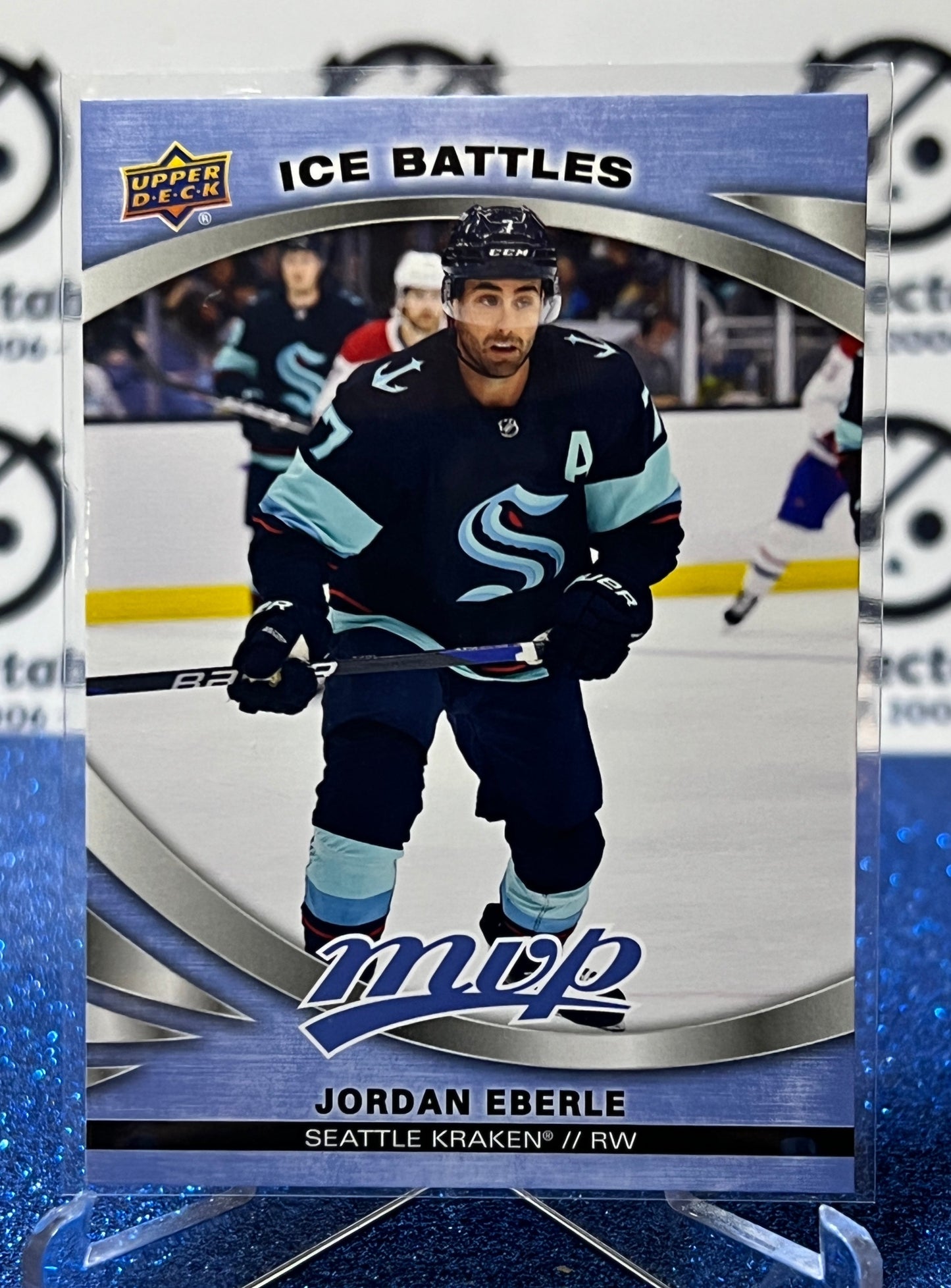 2023-24 UPPER DECK MVP JORDAN EBERLE # 159 ICE BATTLES SEATTLE KRAKEN NHL HOCKEY CARD