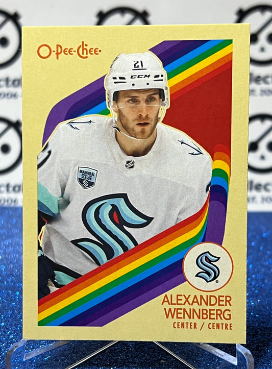 2023-24 O-PEE-CHEE ALEXANDER WENNBERG # 280 RETRO SEATTLE KRAKEN NHL HOCKEY CARD