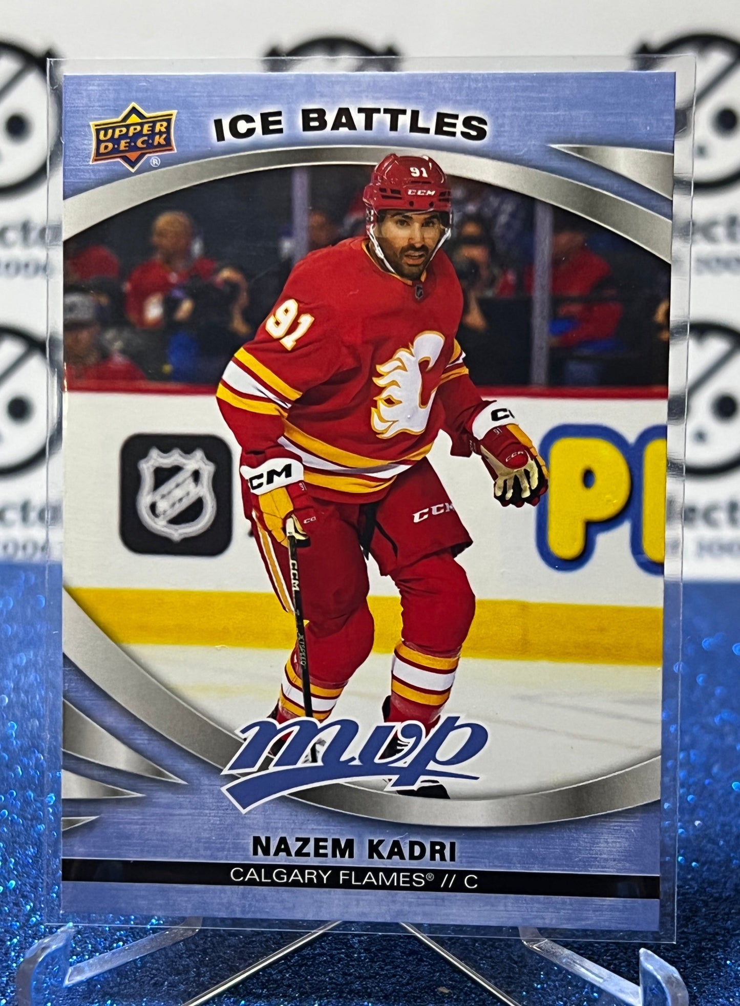 2023-24 UPPER DECK MVP NAZEM KADRI # 47 ICE BATTLES CALGARY FLAMES NHL HOCKEY CARD