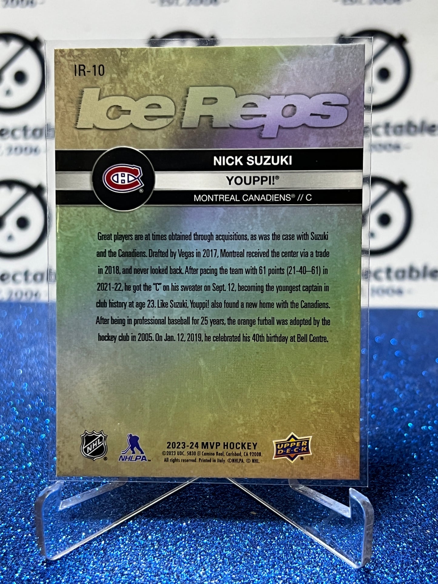 2003-24 UPPER DECK NICK SUZUKI # IR-10 ICE REPS MONTREAL CANADIANS HOCKEY CARD