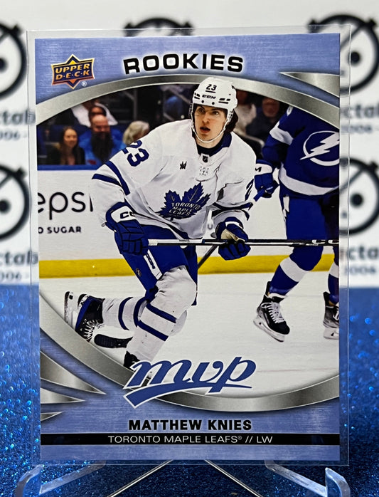 2023-24 UPPER DECK MVP  MATTHEW KNIES # 244 ROOKIE TORONTO MAPLE LEAFS NHL HOCKEY CARD