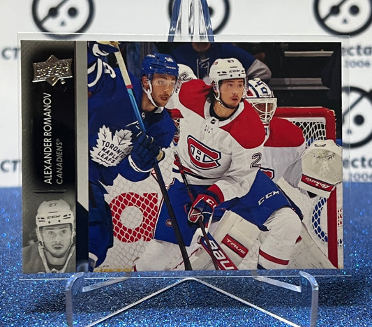 2021-22 UPPER DECK ALEXANDER ROMANOV # 348 MONTREAL CANADIENS HOCKEY CARD