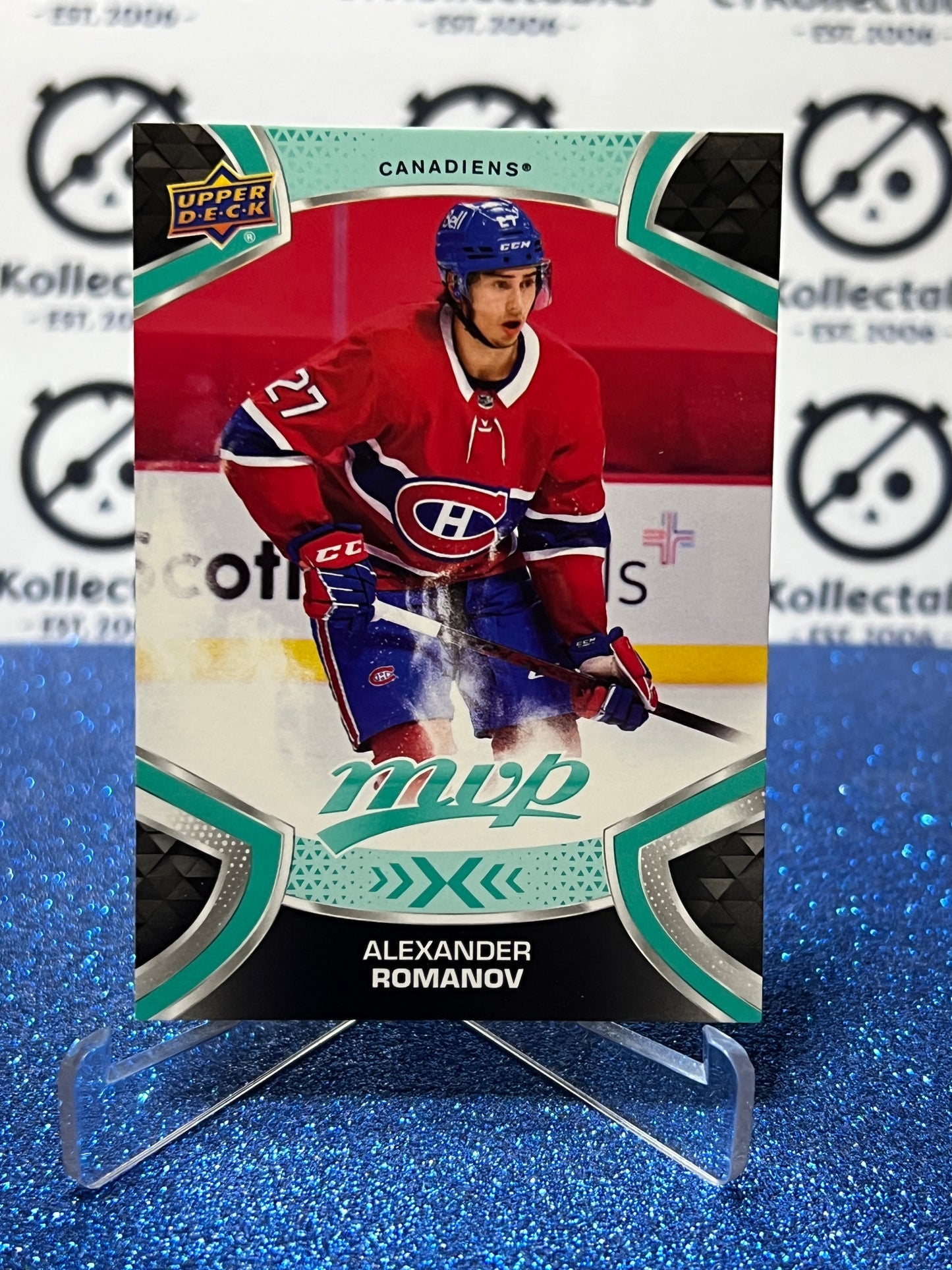 2021-22 UPPER DECK MVP ALEXANDER ROMANOV # 27 MONTREAL CANADIENS HOCKEY CARD