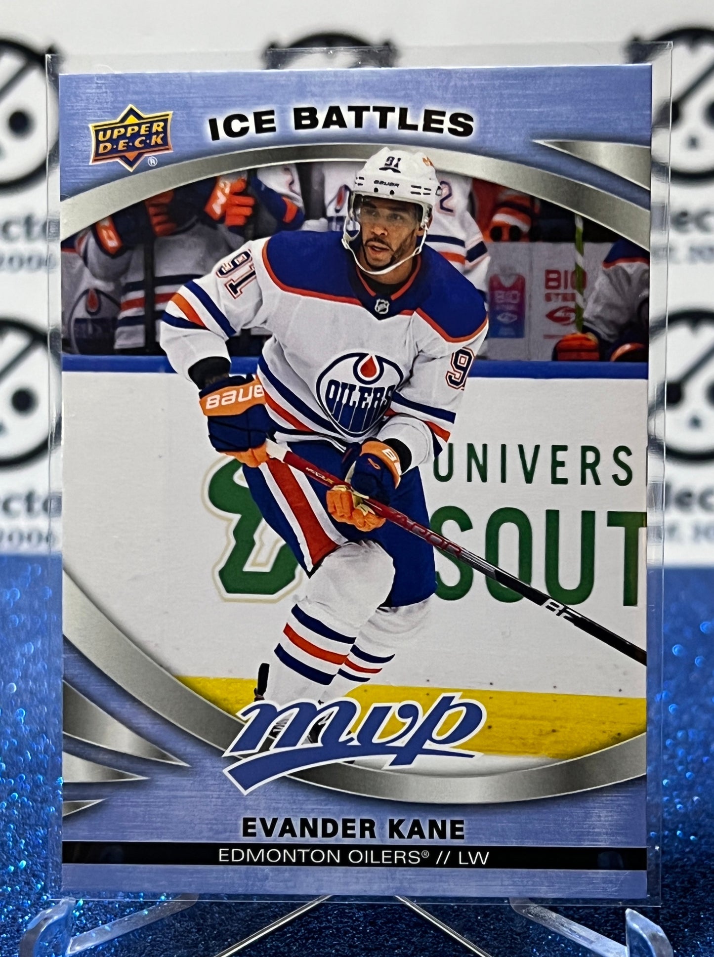 2023-24 UPPER DECK MVP EVANDER KANE # 142 ICE BATTLES  EDMONTON OILERS HOCKEY CARD