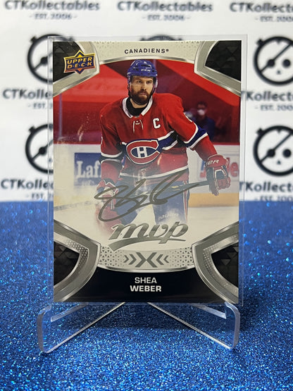 2021-22 UPPER DECK MVP SHEA WEBER # 106 SILVER SCRIPT MONTREAL CANADIENS HOCKEY CARD