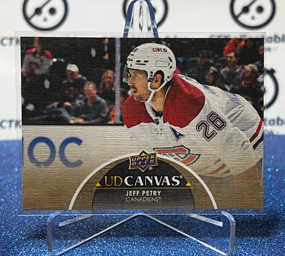 2021-22 UPPER DECK JEFF PETRY # C163 UD CANVAS MONTREAL CANADIENS HOCKEY CARD