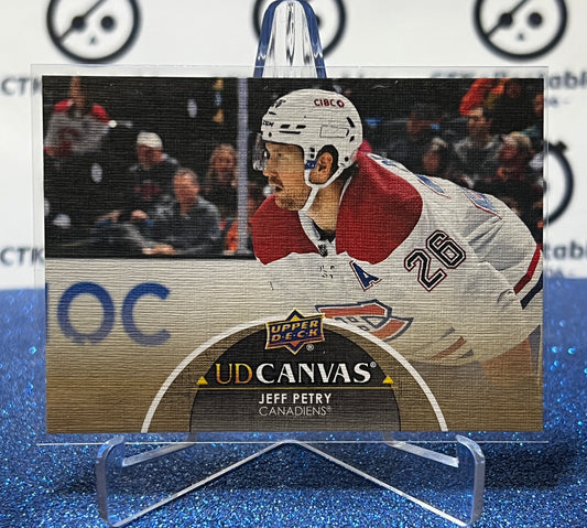 2021-22 UPPER DECK JEFF PETRY # C163 UD CANVAS MONTREAL CANADIENS HOCKEY CARD