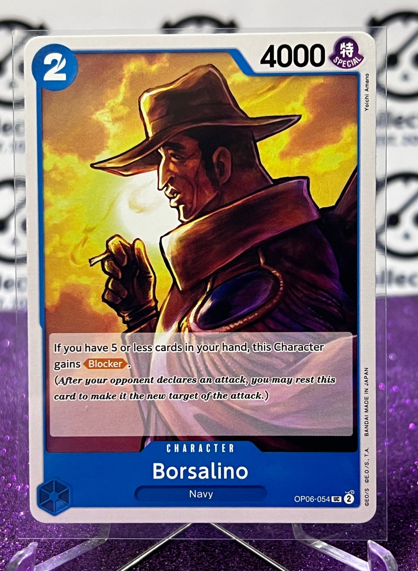 2024 ONE PIECE BORSALINO # OP06-054 UC WINGS OF THE CAPTAIN  CARD