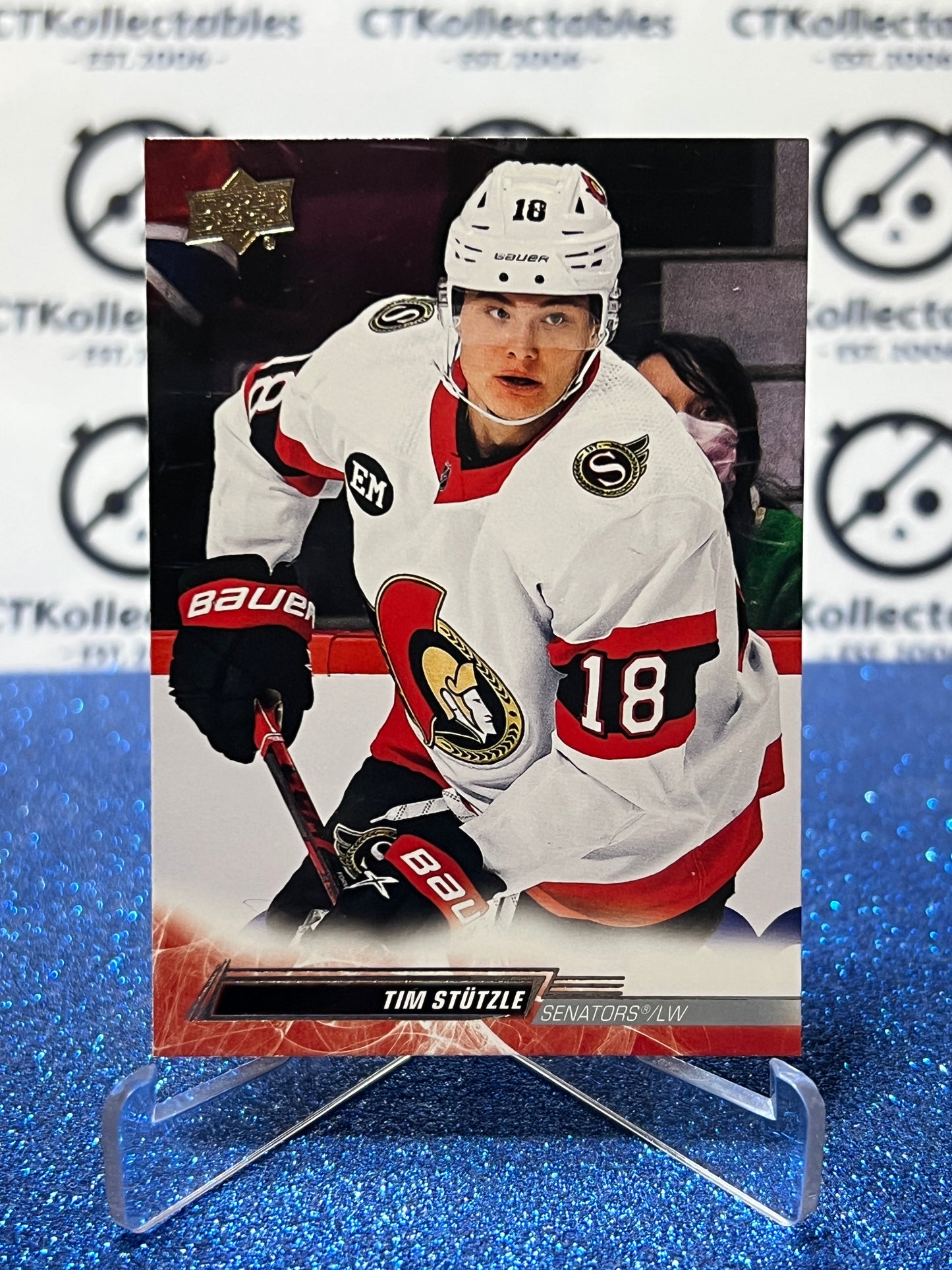 2022-23 UPPER DECK TIM STUTZLE # 129 OTTAWA SENATORS HOCKEY CARD