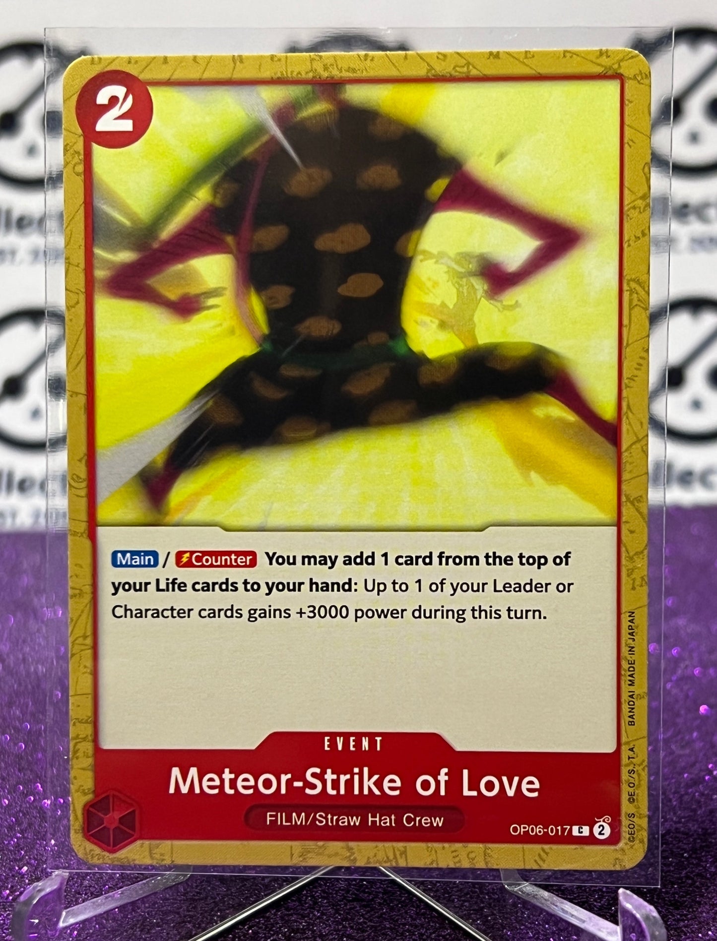 2024 ONE PIECE METEOR-STRIKE OF LOVE # OP06-017 C WINGS OF THE CAPTAIN  CARD