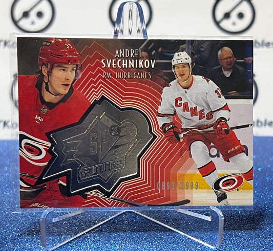 2021-22 UPPER DECK SPx ANDREI SVECHNIKOV # SF-9 CAROLINA HURRICANES HOCKEY CARD