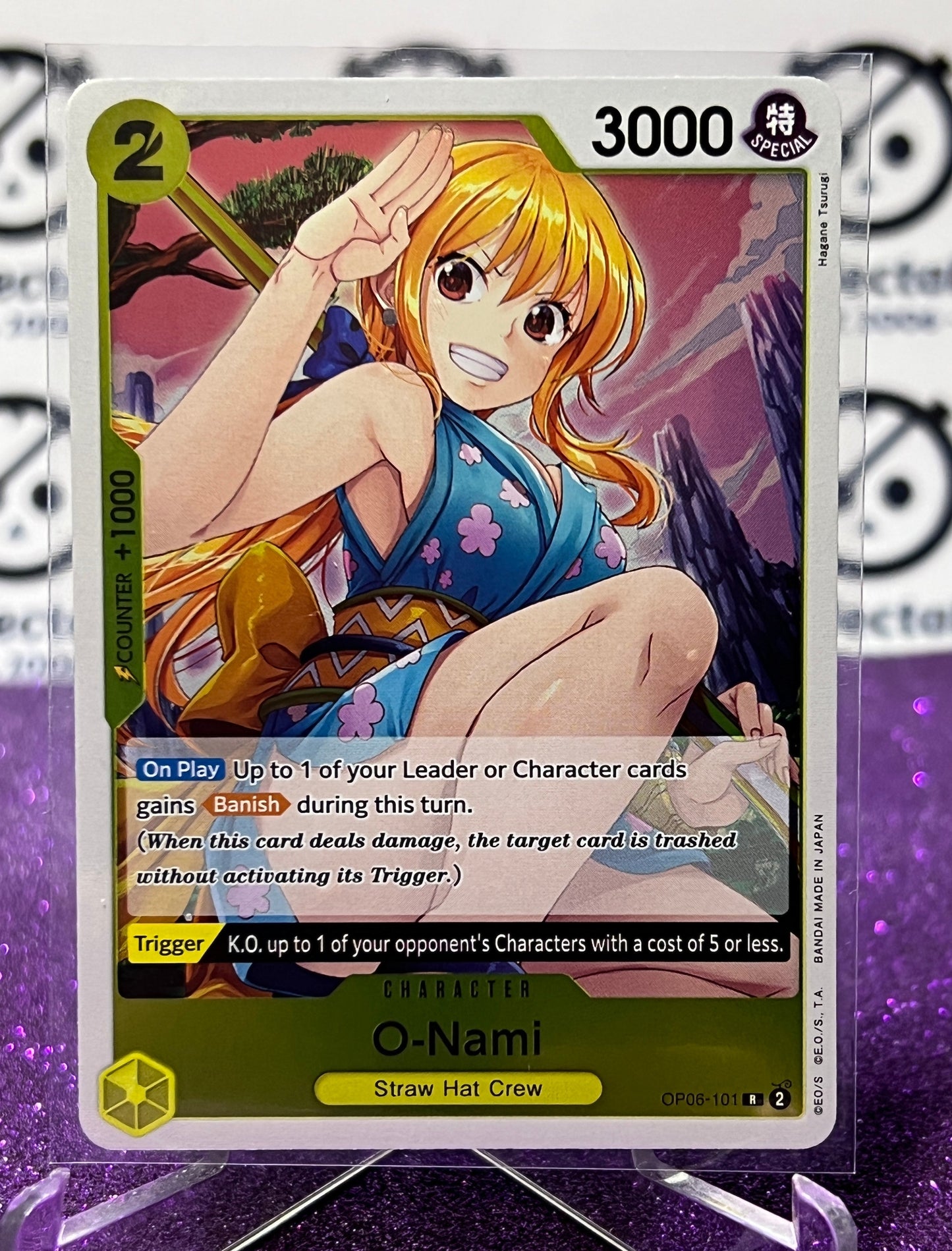 2024 ONE PIECE O-NAMI # OP06-101 R FOIL WINGS OF THE CAPTAIN  CARD