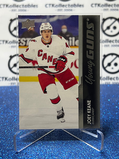 2021-22 UPPER DECK JOEY KEANE # 249 YOUNG GUNS RC CAROLINA HURRICANES HOCKEY CARD
