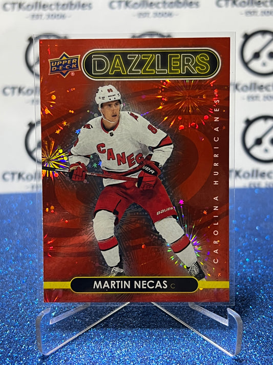2021-22 UPPER DECK MARTIN NECAS # DZ-58 DAZZLERS CAROLINA HURRICANES HOCKEY CARD