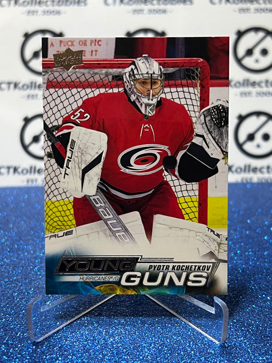 2022-23 UPPER DECK PYOTR KOCHETKOV # 224 YOUNG GUNS RC CAROLINA HURRICANES HOCKEY CARD