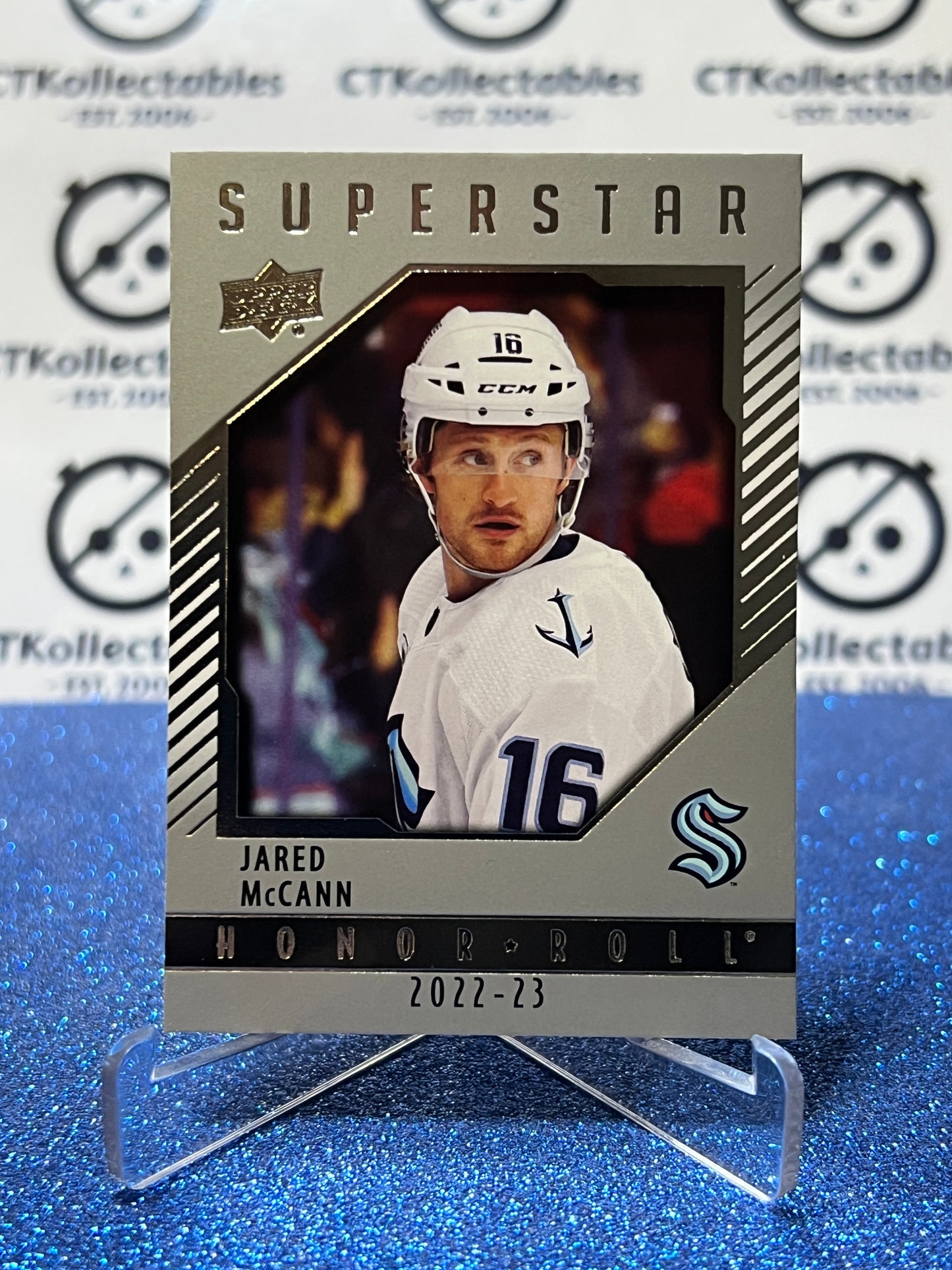 2022-23 UPPER DECK JARED McCANN # HR-46 HONOR ROLL SEATTLE KRAKEN HOCKEY CARD