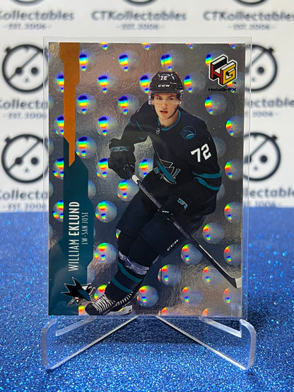 2021-22 UPPER DECK WILLIAM EKLUND # HG-10 RC HoloGrFX SAN JOSE SHARKS HOCKEY CARD