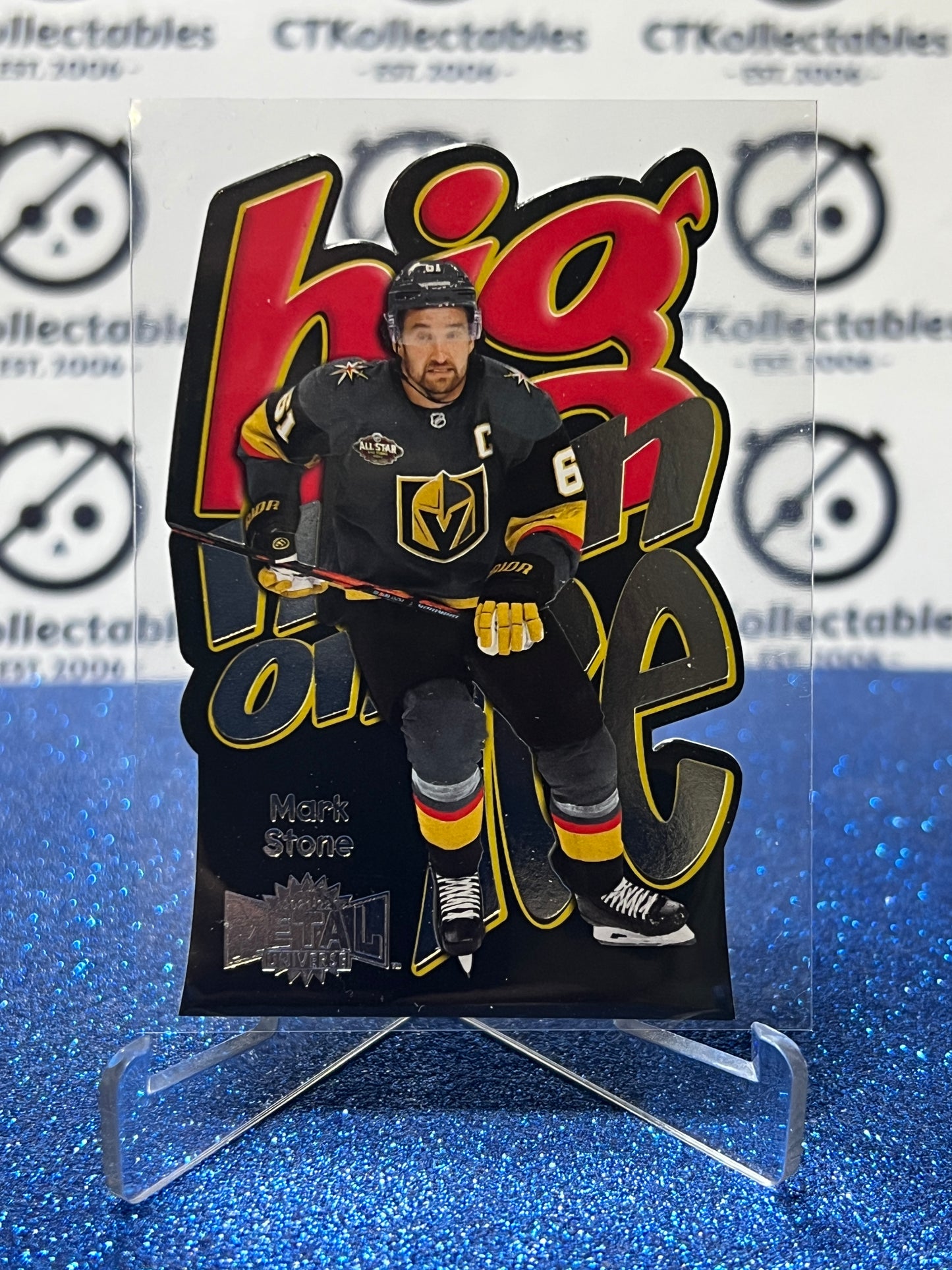 2021-22 SKYBOX MARK STONE # BM-5 VEGAS GOLDEN KNIGHTS HOCKEY CARD