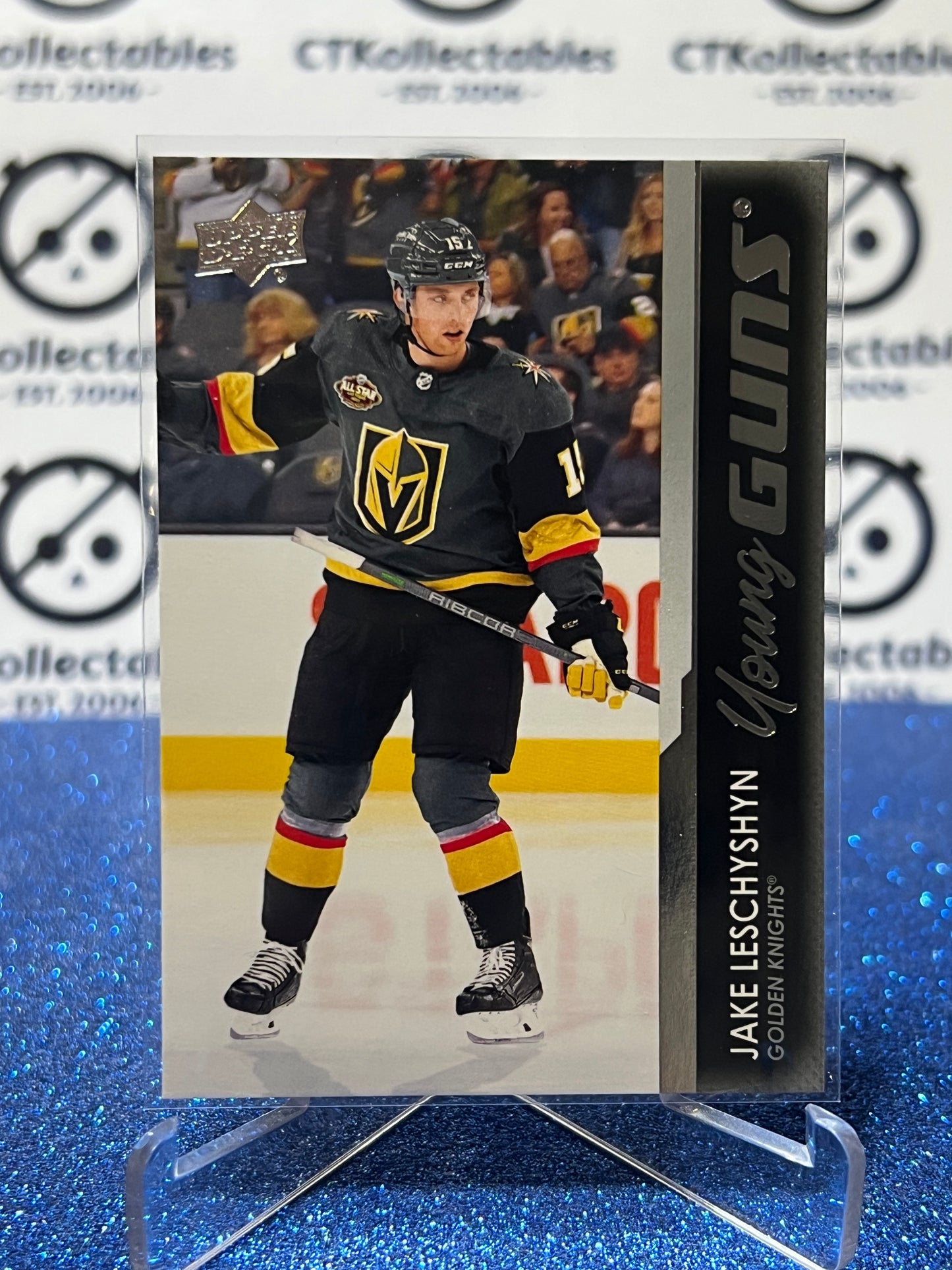 2021-22 UPPER DECK JAKE LESCHYSHYN # 493 RC YOUNG GUNS VEGAS GOLDEN KNIGHTS HOCKEY CARD