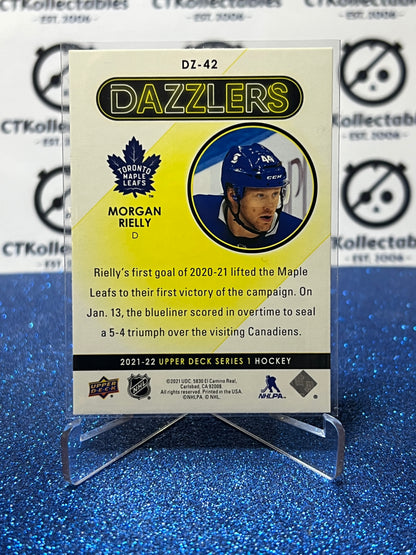 2021-22 UPPER DECK MORGAN RIELLY # DZ-42 DAZZLERS TORONTO MAPLE LEAFS HOCKEY CARD
