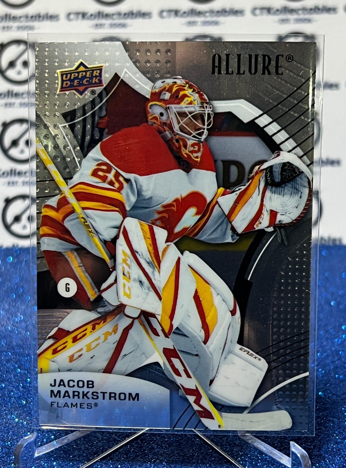 2021-22 UPPER DECK ALLURE JACOB MARKSTROM # 12 CALGARY FLAMES NHL HOCKEY CARD