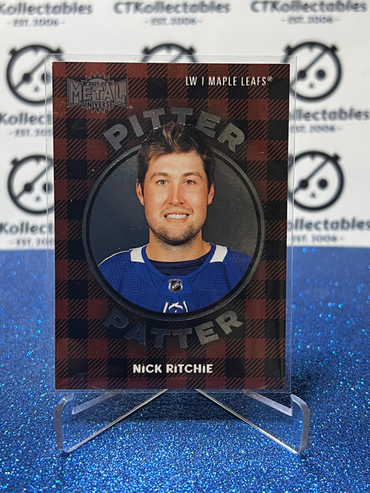 2021-22 UPPER DECK NICK RITCHIE # PP-14 PITTER PATTER TORONTO MAPLE LEAFS HOCKEY CARD