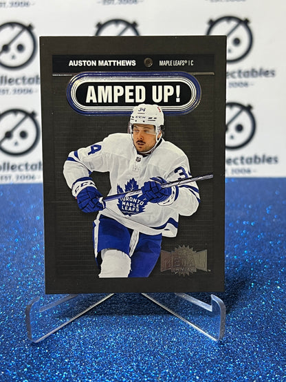 2021-22 UPPER DECK AUSTON MATTHEWS # AU-20 AMPED UP TORONTO MAPLE LEAFS HOCKEY CARD